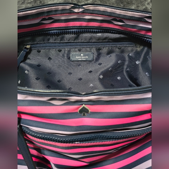 kate spade Handbags - Kate Spade Black and Pink Striped Men's Bag